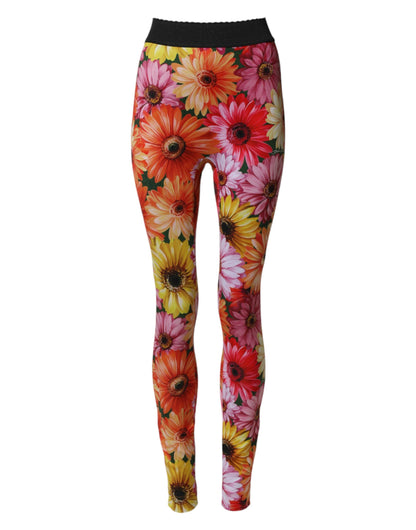 Dolce & Gabbana Colourful Floral Leggings