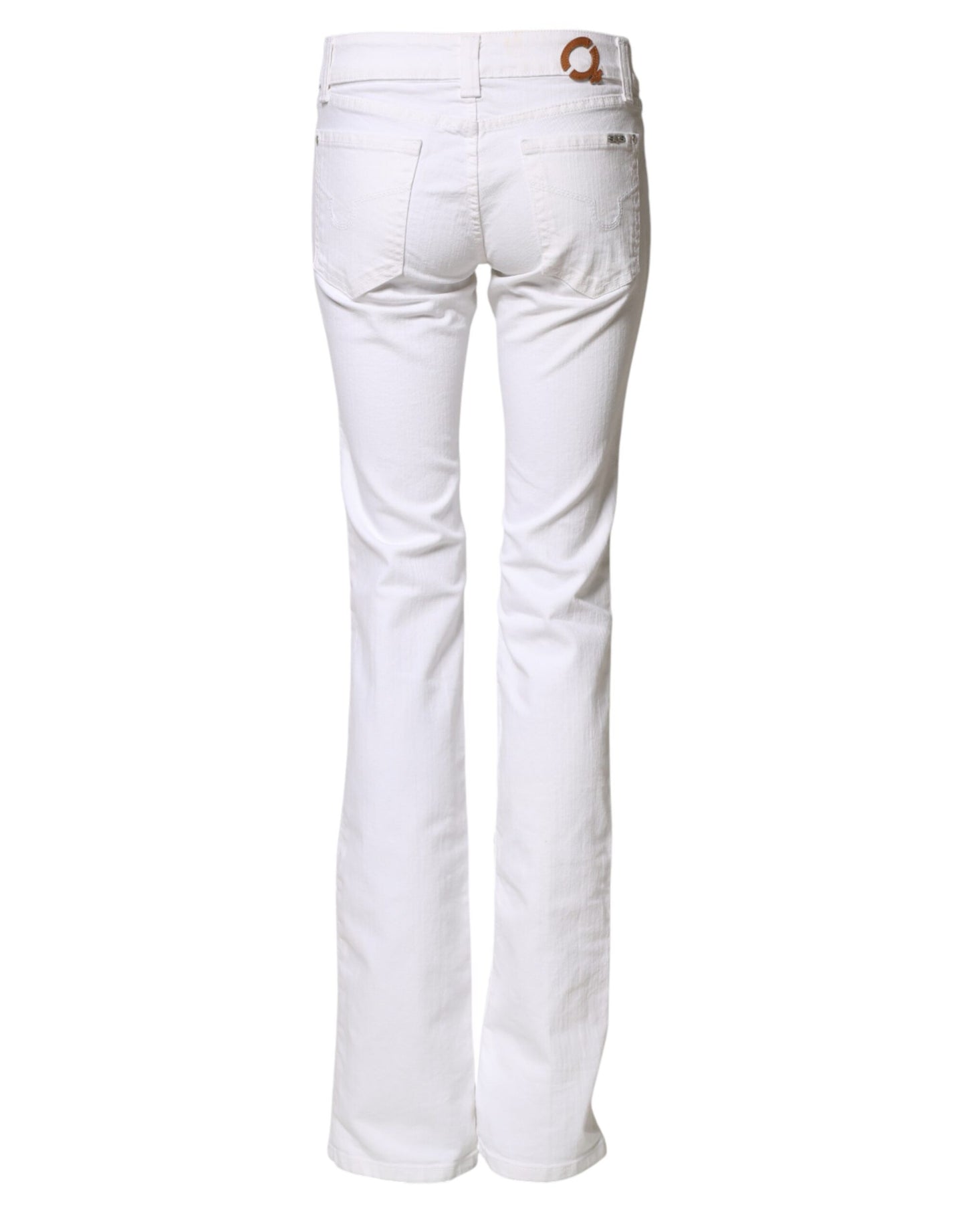S.O.S White Low Waist Bootcut Denim Jeans