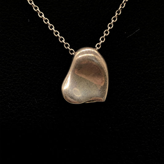 Tiffany & Co. Tiffany Full Heart Necklace, Silver 925, Preloved, B+