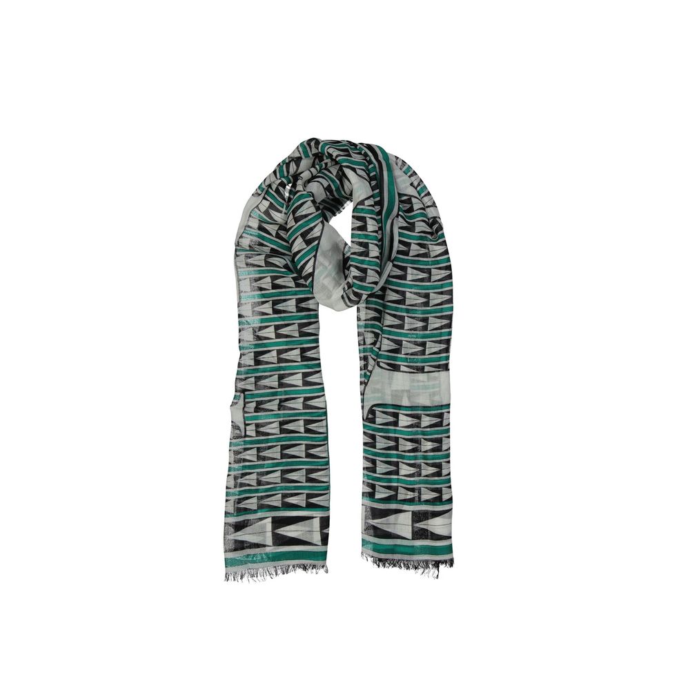 Lanvin Multicoloured Geo Pattern Wool Scarf