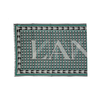 Lanvin Multicoloured Geo Pattern Wool Scarf