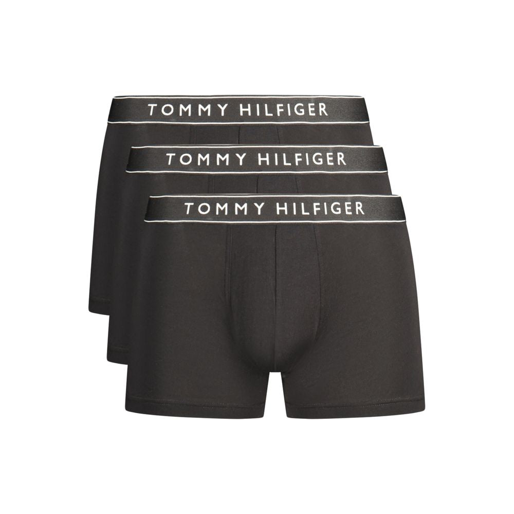 Tommy Hilfiger Black Cotton Boxers - Tri Pack