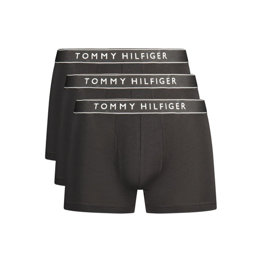 Tommy Hilfiger Black Cotton Boxers - Tri Pack