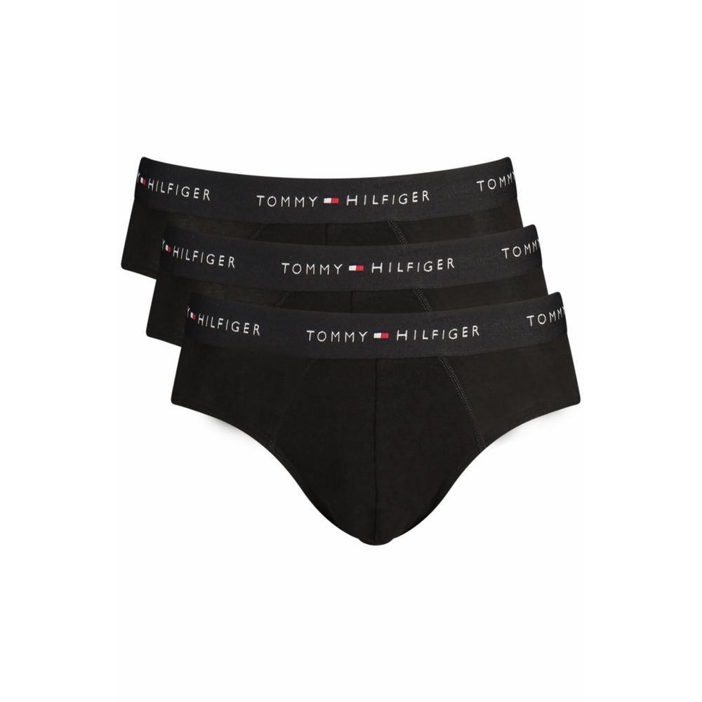 Tommy Hilfiger Black Cotton Men's Briefs Tri-Pack