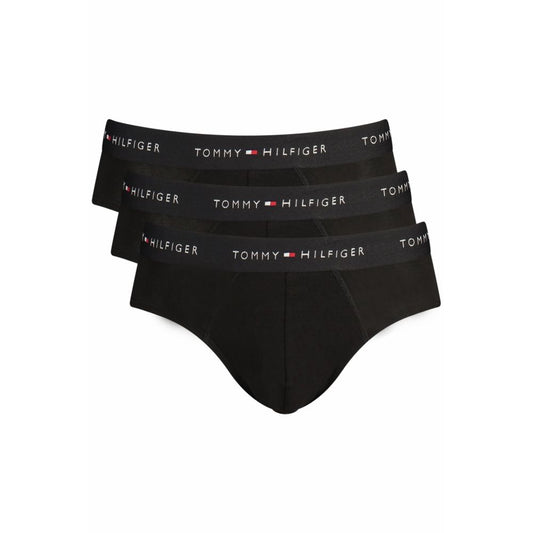 Tommy Hilfiger Black Cotton Men's Briefs Tri-Pack