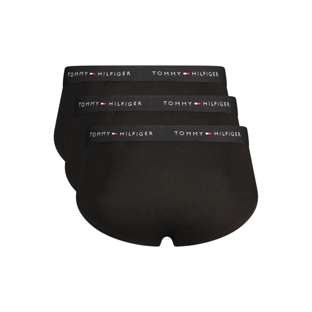 Tommy Hilfiger Black Cotton Men's Briefs Tri-Pack