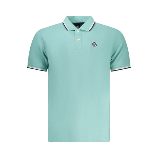 North Sails Azzurro Cotton Men Polo Shirt