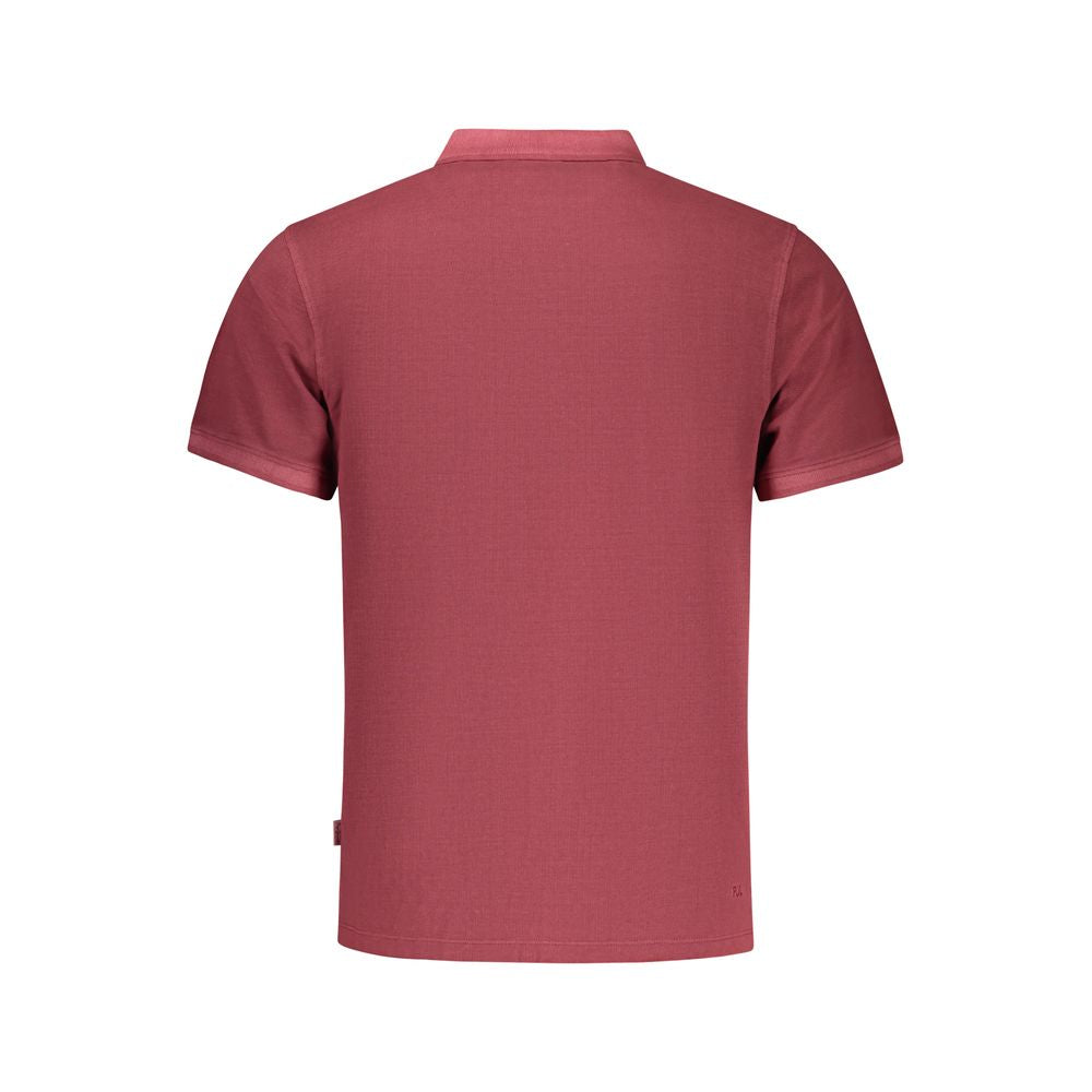 Pepe Jeans Red Cotton Polo Shirt - Sustainable Style Meets Modern Design