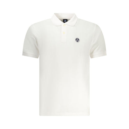 North Sails White Cotton Men's Polo Shirt - Timeless Elegance
