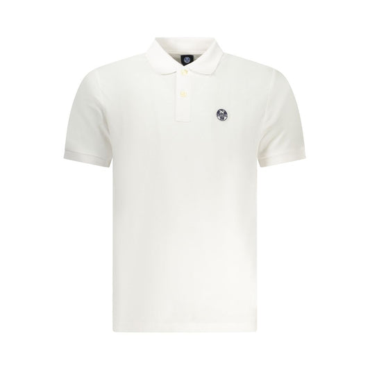 North Sails White Cotton Men's Polo Shirt - Timeless Elegance
