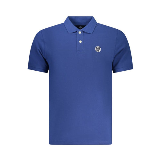 North Sails Blu Cotton Men Polo