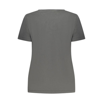 Pepe Jeans Black Cotton Sportswear T-Shirt