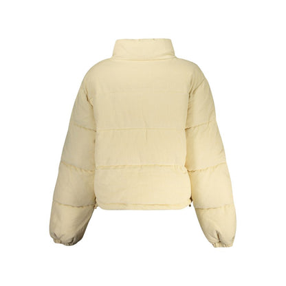 Guess Jeans Beige Polyester Full-Length Jacket