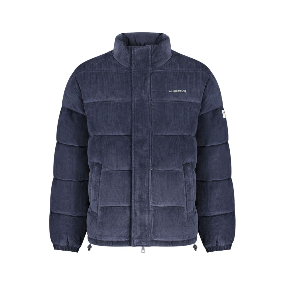 GUESS JEANS Blue Polyester Men's Jacket