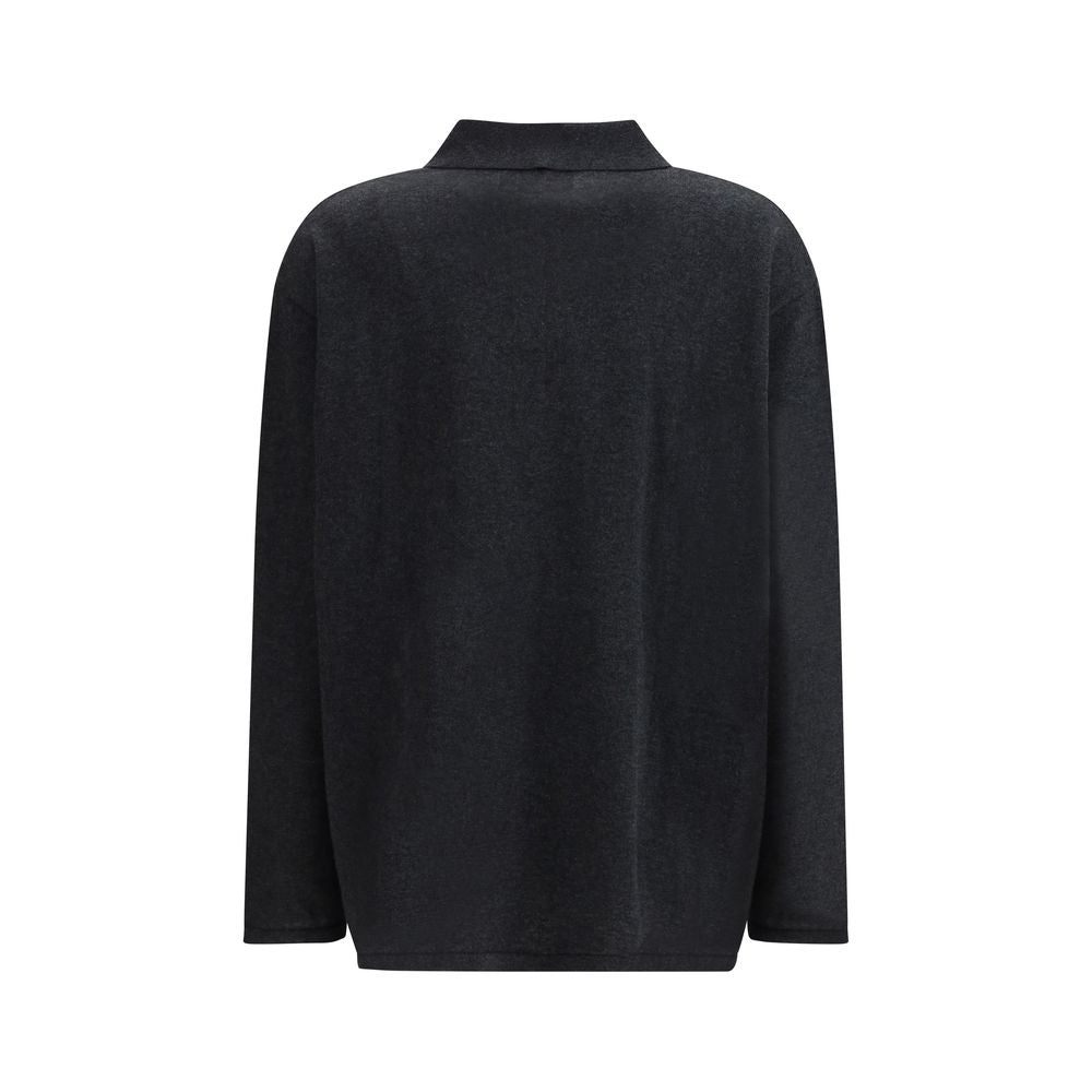 Lisa Yang Gray Cotton Sweatshirt - Caisa Sweater