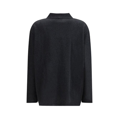 Lisa Yang Gray Cotton Sweatshirt - Caisa Sweater