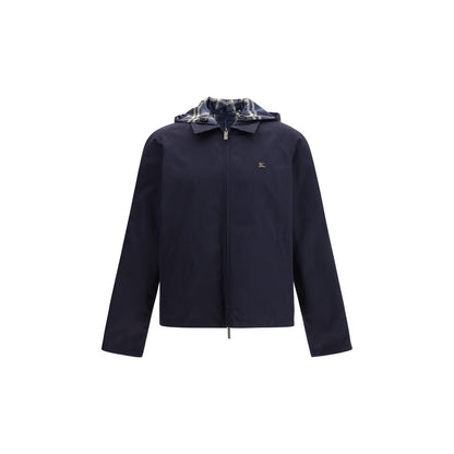 Burberry Blue Reversible Check Lightweight Jacket