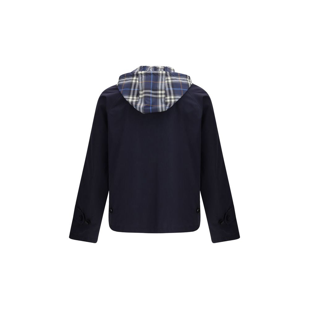 Burberry Blue Reversible Check Lightweight Jacket