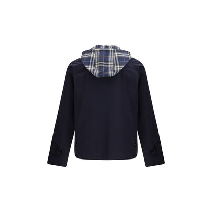 Burberry Blue Reversible Check Lightweight Jacket