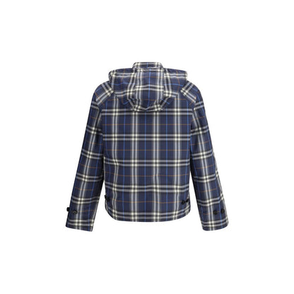 Burberry Blue Reversible Check Lightweight Jacket