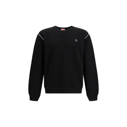 Kenzo Black Cotton Sweatshirt - Boke Flower 2.0 Embroidery