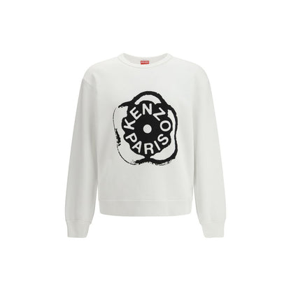 Kenzo Boke Flower 2.0 White Cotton Sweatshirt
