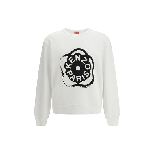 Kenzo Boke Flower 2.0 White Cotton Sweatshirt