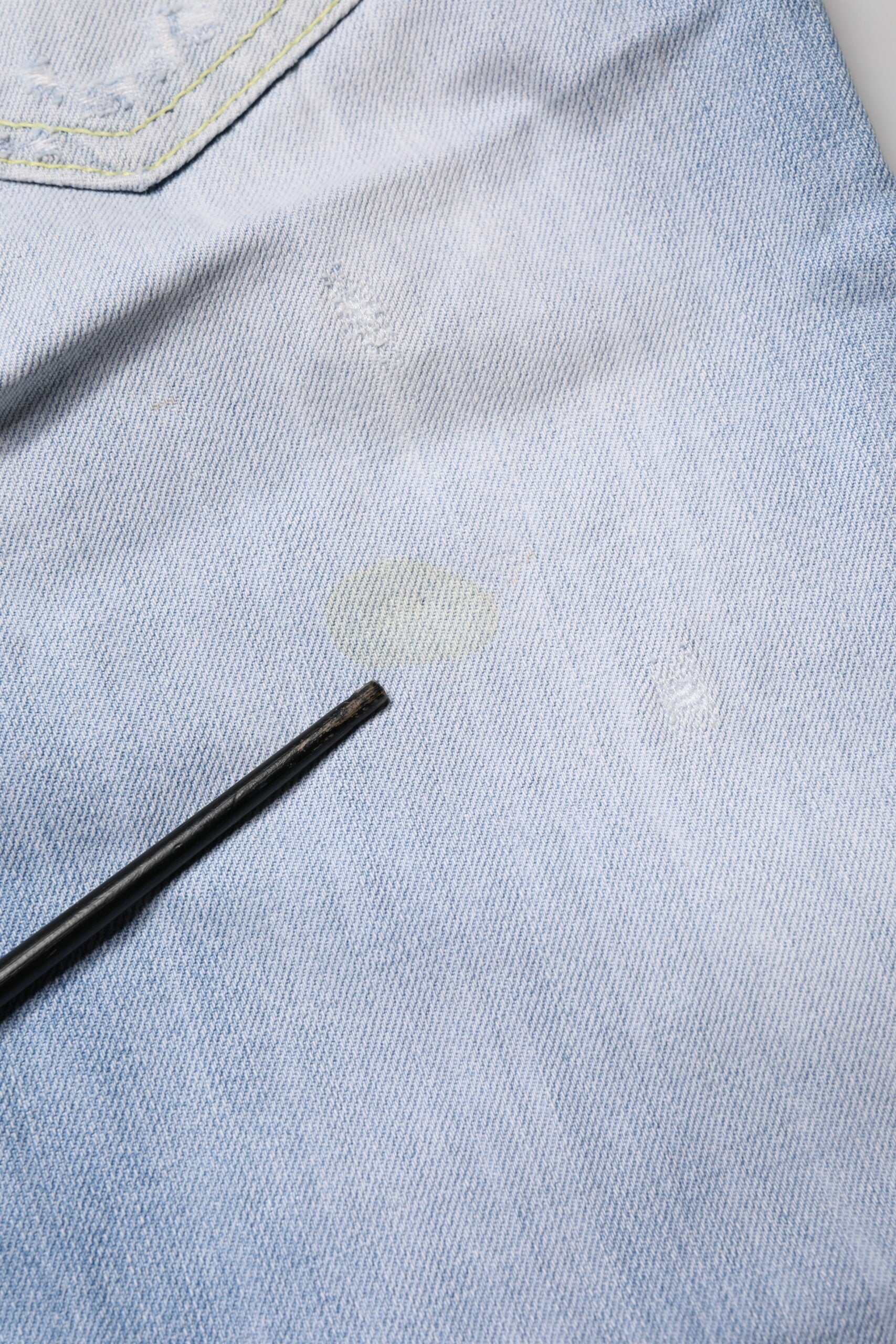 Dondup Light Blue Cotton Stretch Straight Denim Trouser Jeans