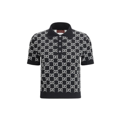 Gucci Black Wool GG Pattern Shirt