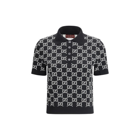 Gucci Black Wool GG Pattern Shirt