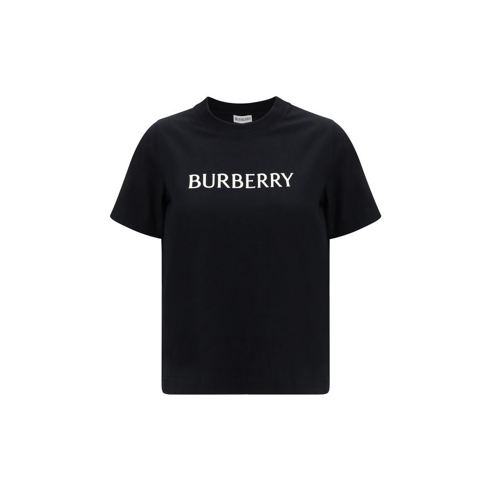Burberry Black Cotton Logo T-Shirt