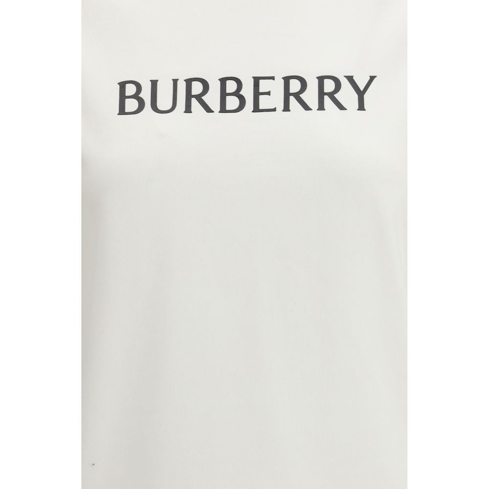 Burberry White Cotton Logo T-Shirt