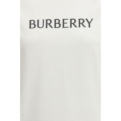 Burberry White Cotton Logo T-Shirt