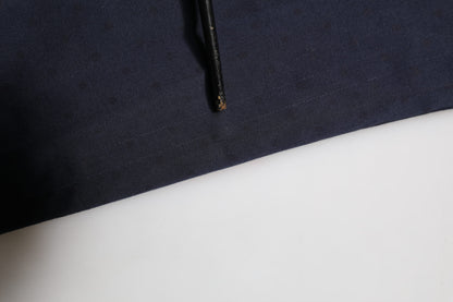 Domenico Tagliente Navy Blue Straight Chino Mid Waist Pants