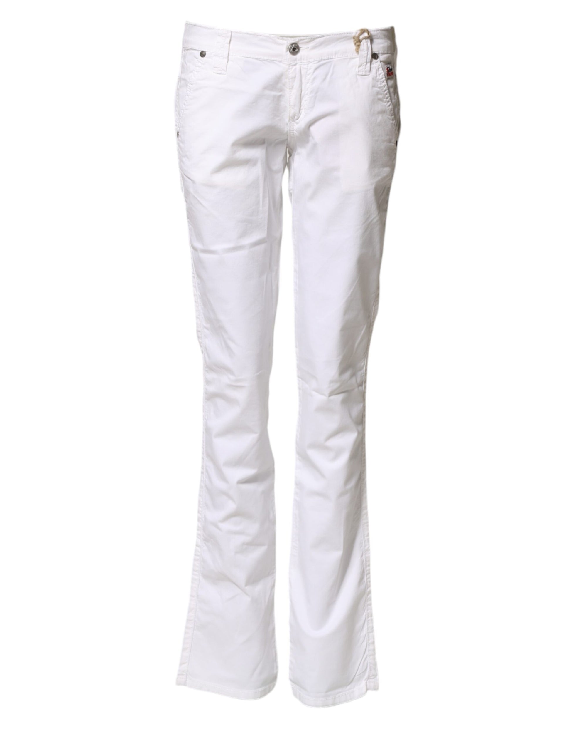 Roy Roger's White Low Waist Bootcut Flared Denim Trouser Jeans