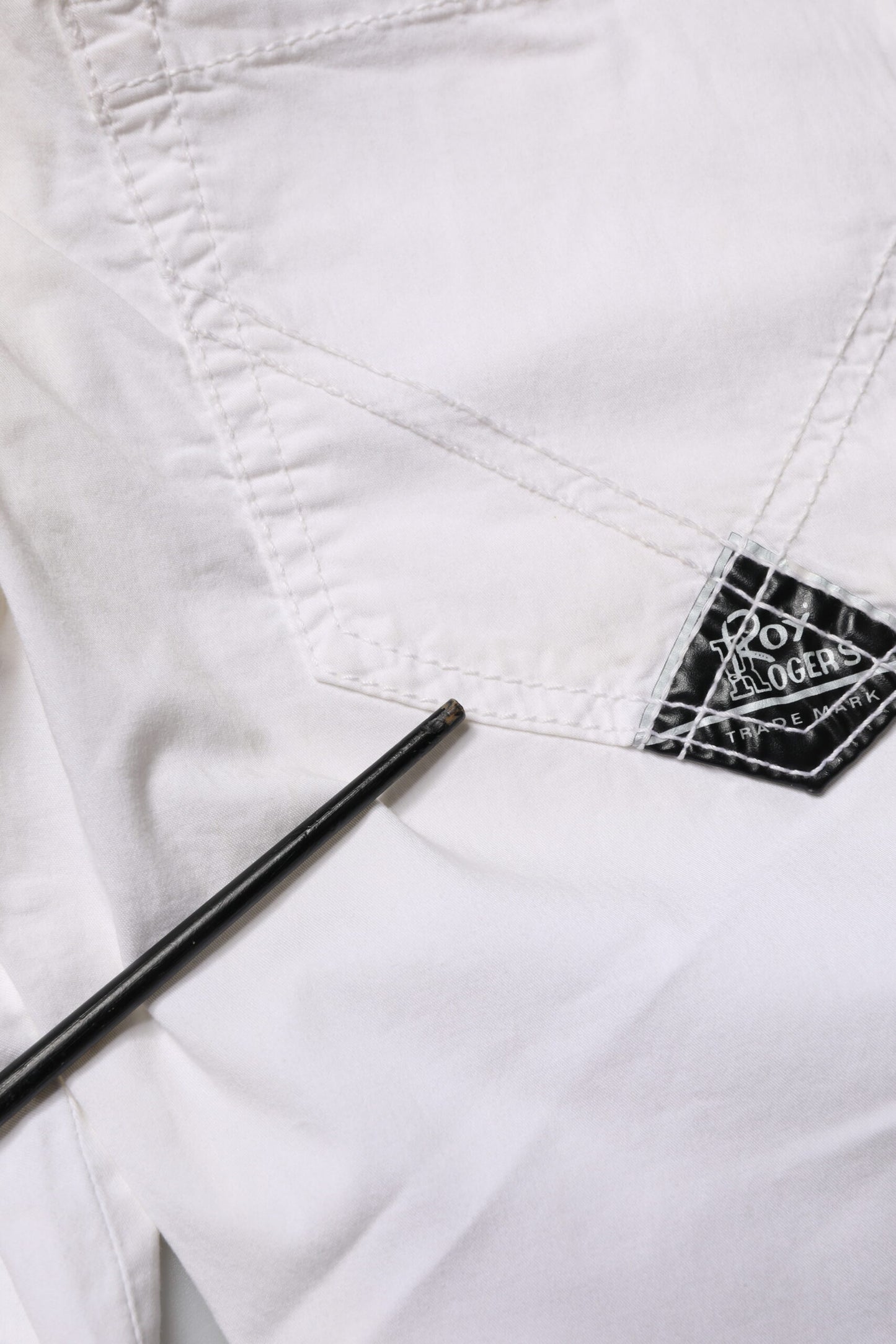 Roy Roger's White Low Waist Bootcut Flared Denim Trouser Jeans