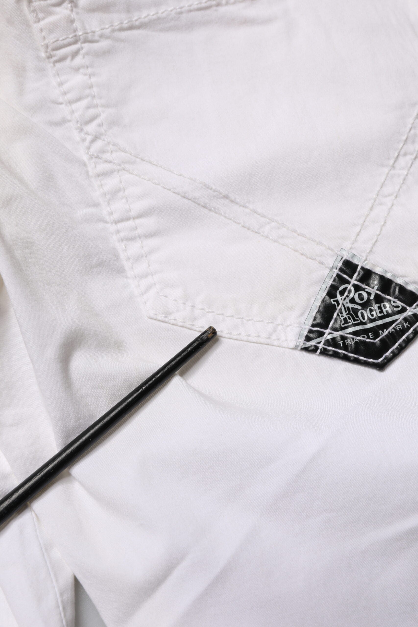 Roy Roger's White Low Waist Bootcut Flared Denim Trouser Jeans