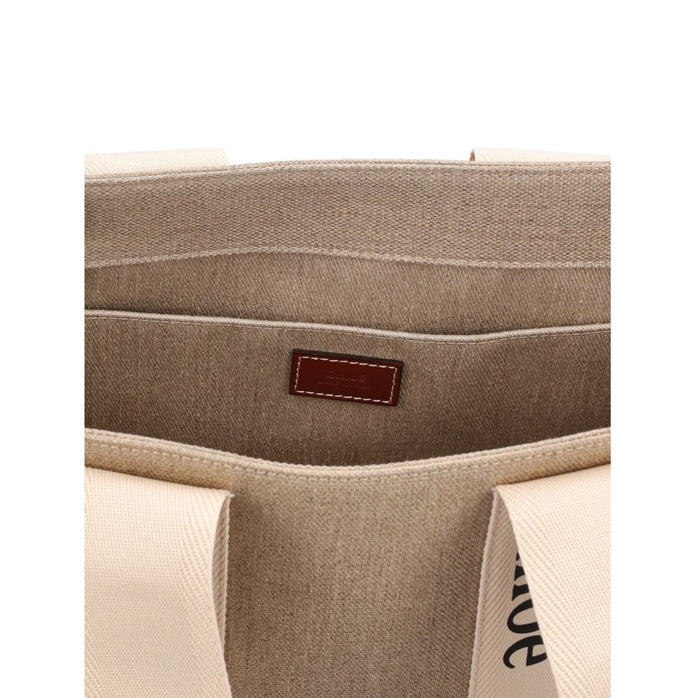Chloé Beige Woody Tote Medium Bag