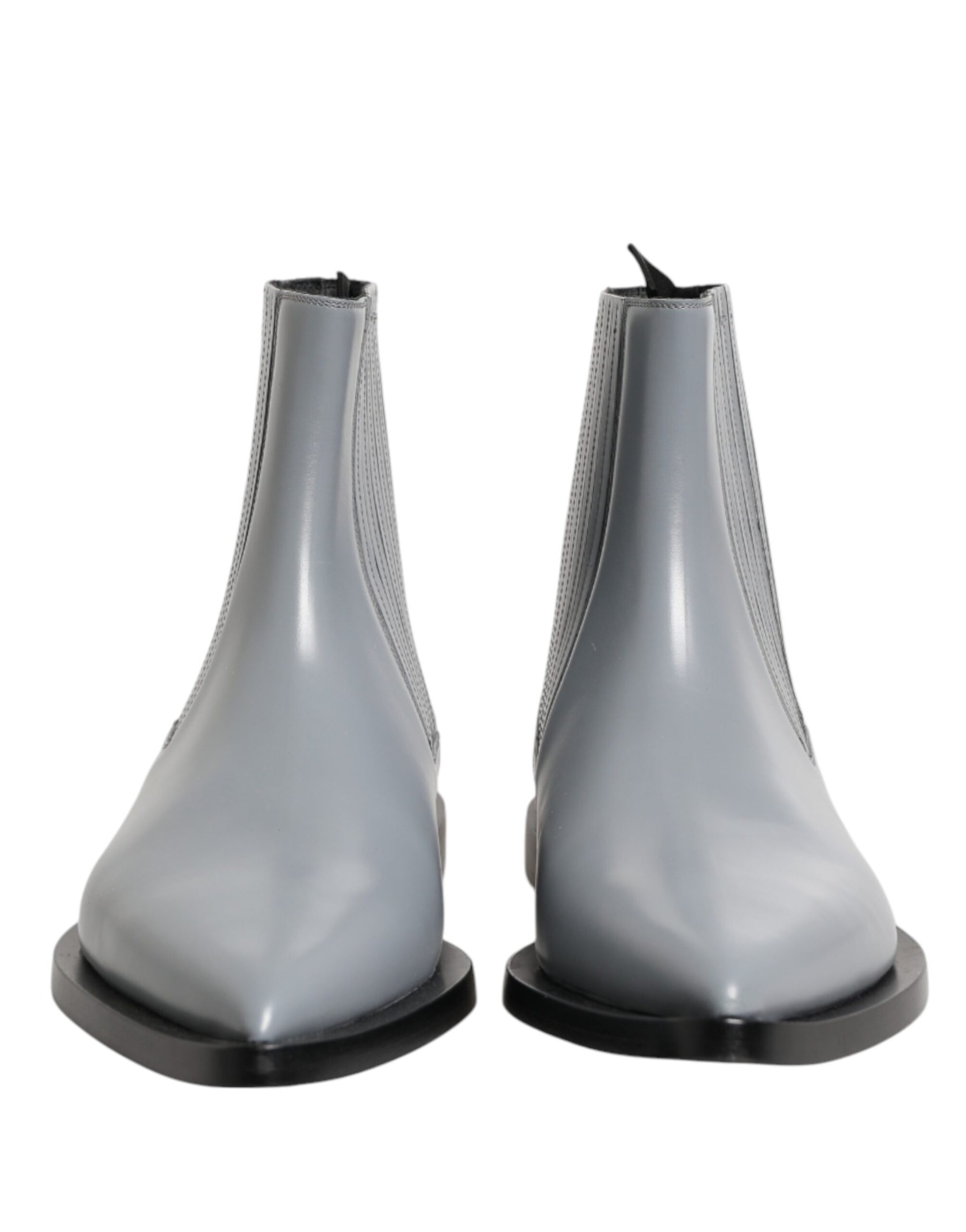 Dolce & Gabbana Light Gray Chelsea Short Ankle Boots