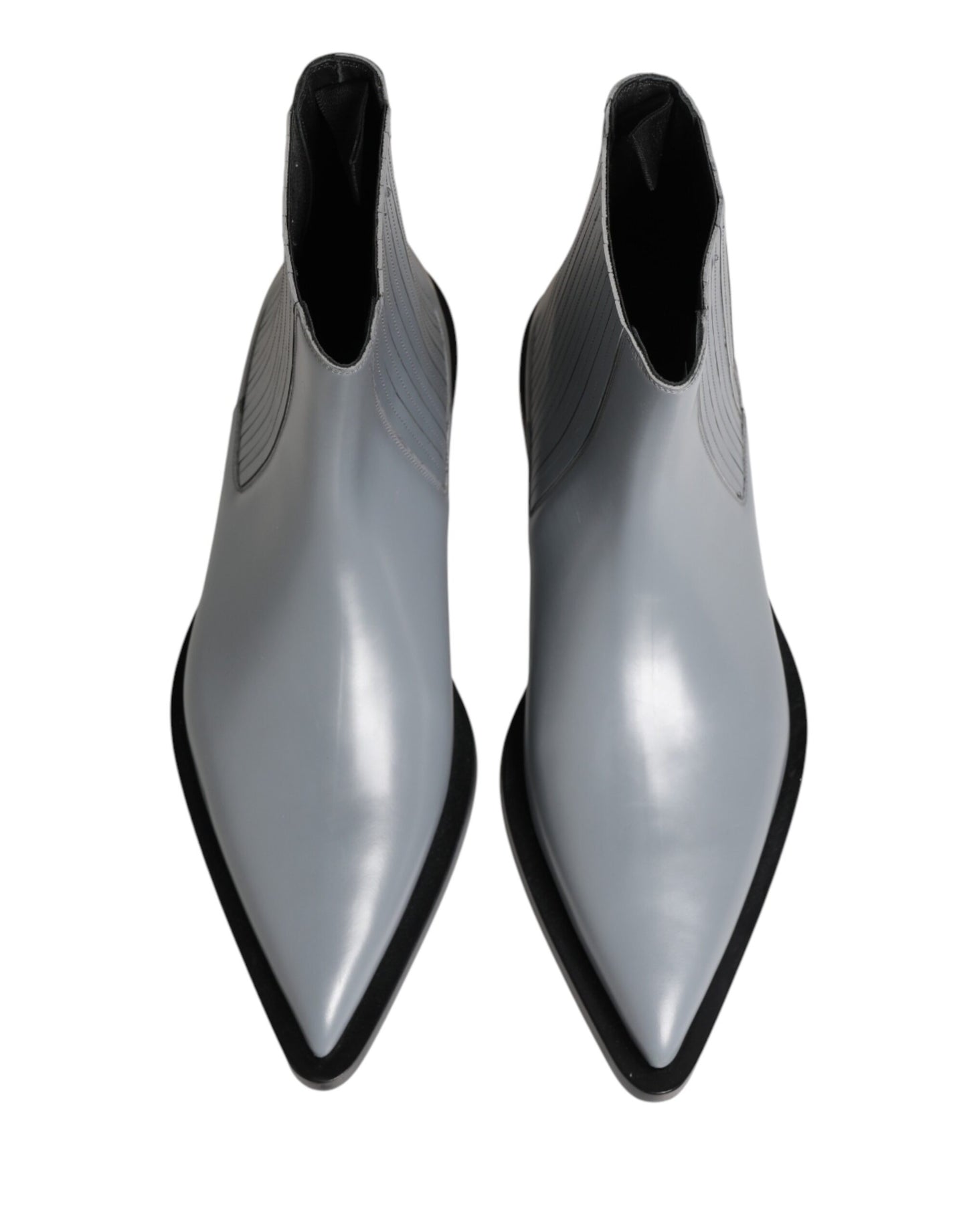 Dolce & Gabbana Light Gray Chelsea Short Ankle Boots