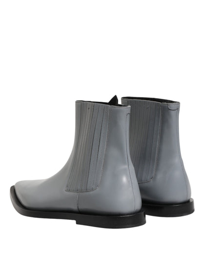 Dolce & Gabbana Light Gray Chelsea Short Ankle Boots