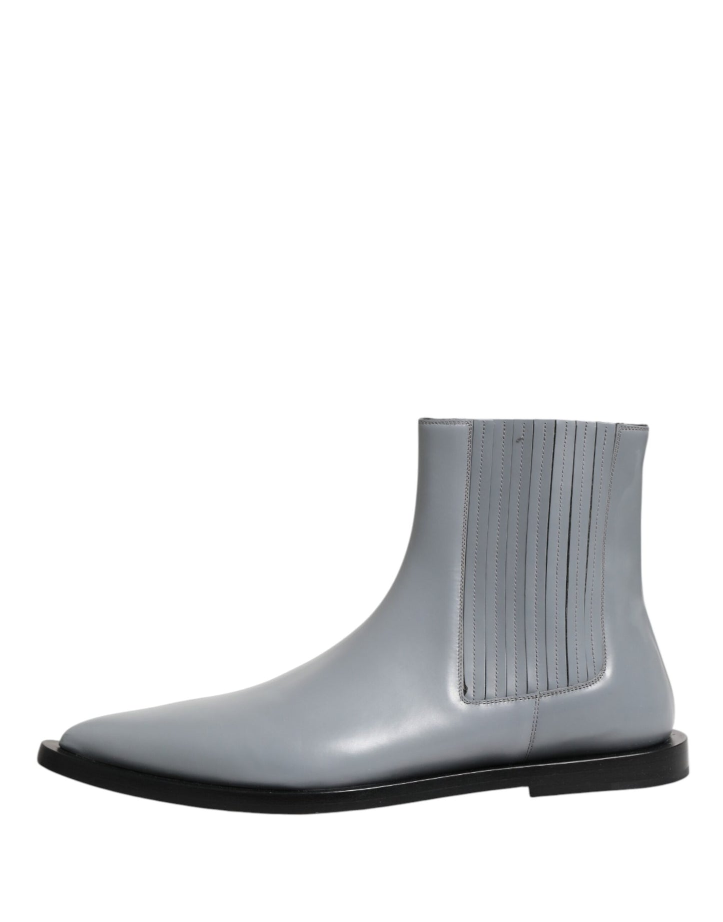 Dolce & Gabbana Light Gray Chelsea Short Ankle Boots