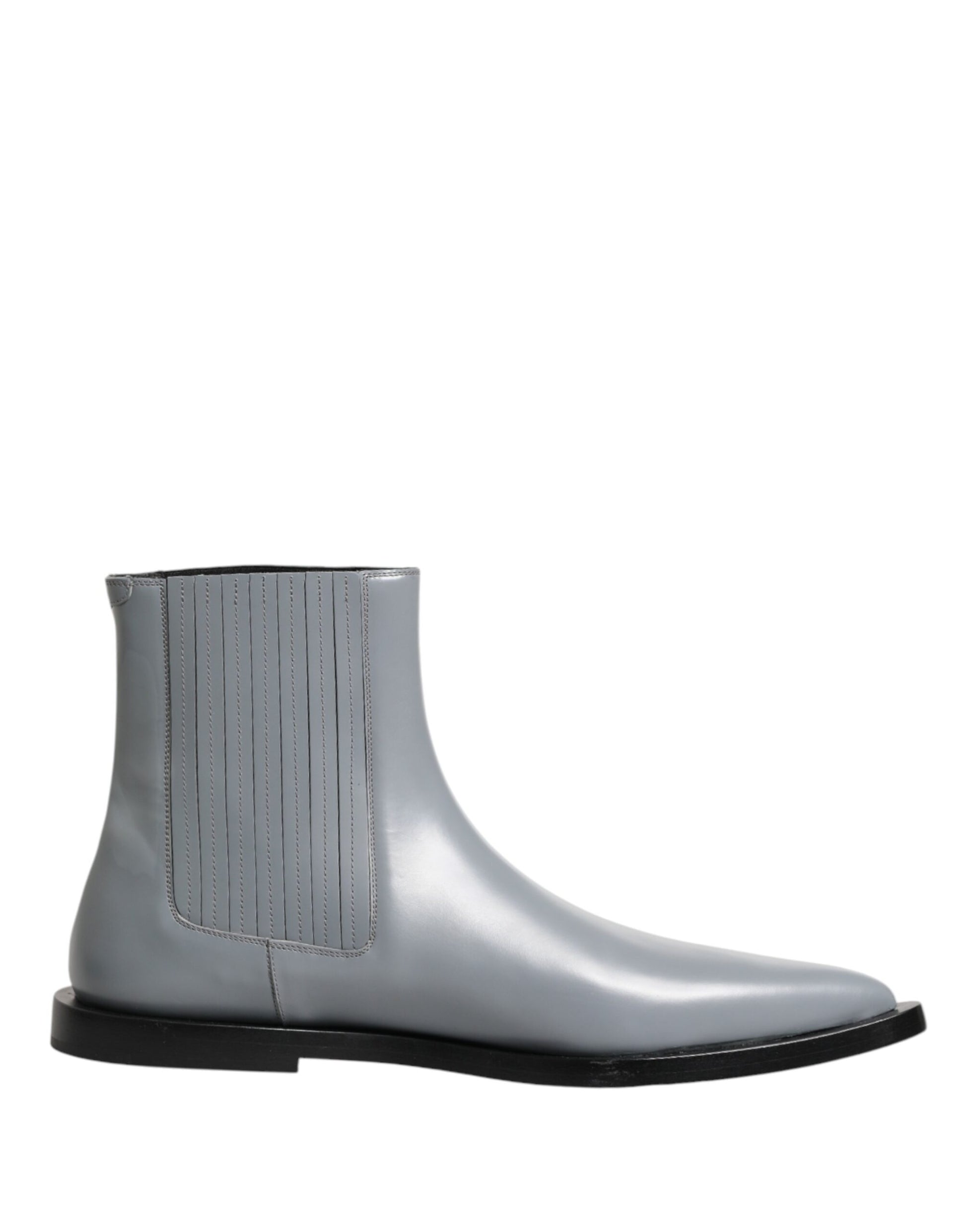 Dolce & Gabbana Light Gray Chelsea Short Ankle Boots