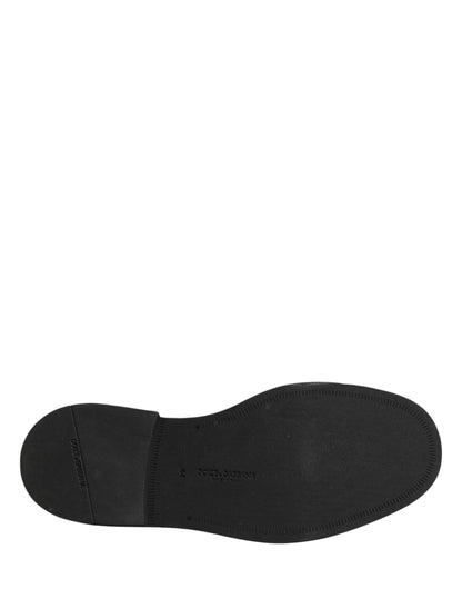 Dolce & Gabbana Brown Lace Up Leather Brogue Derby Men Shoes