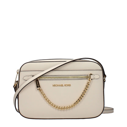 Michael Kors Beige Leather Crossbody Bag
