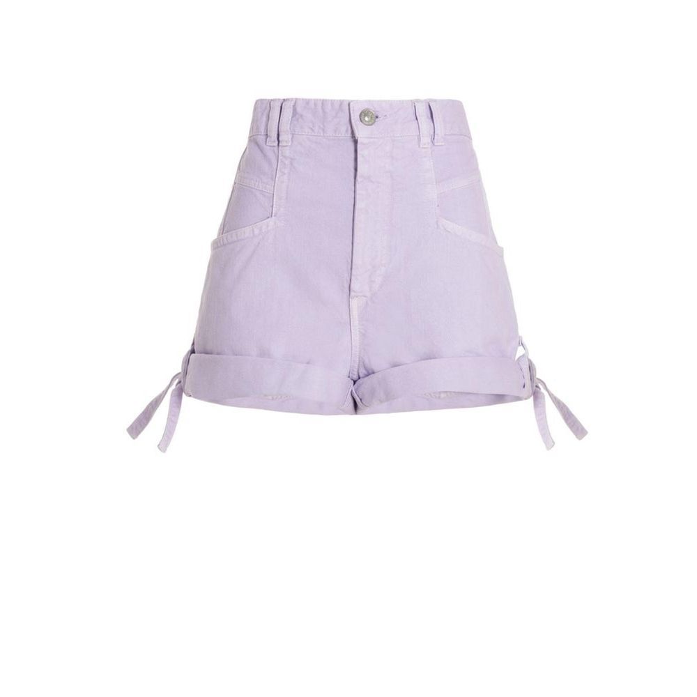 Isabel Marant Naesqui Lilac High Waisted Denim Shorts