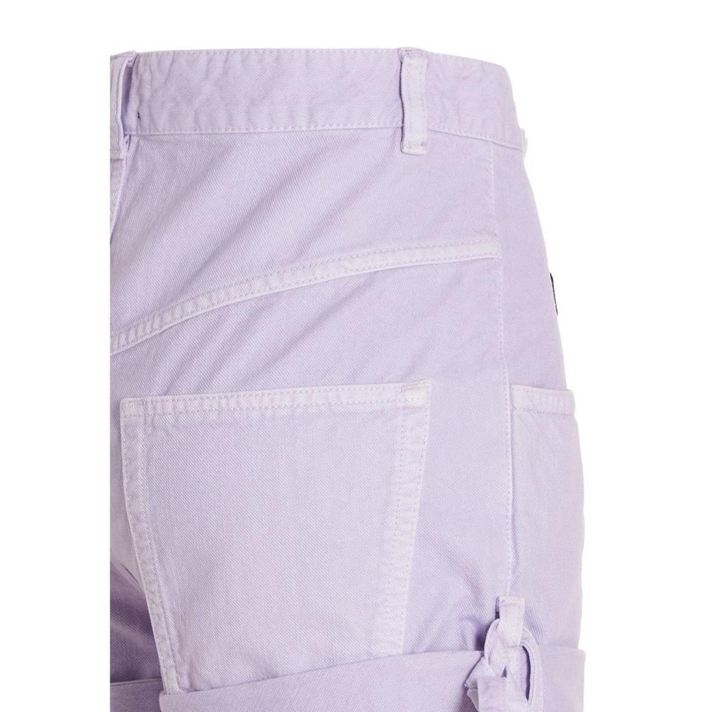 Isabel Marant Naesqui Lilac High Waisted Denim Shorts