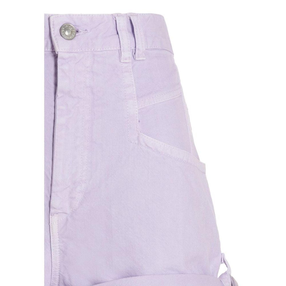 Isabel Marant Naesqui Lilac High Waisted Denim Shorts