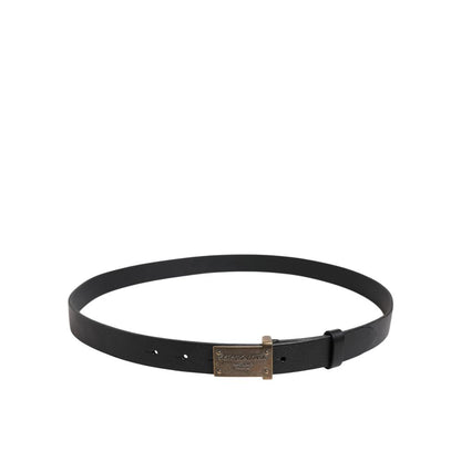 Dolce & Gabbana Black Leather Regular Belt for Men