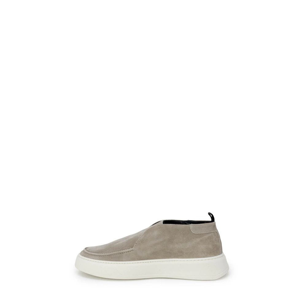 Antony Morato Beige Suede Slip-On Sneakers